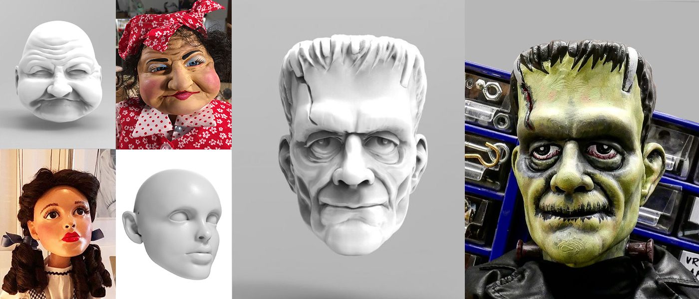 3D Köpfe für 3D-Druck