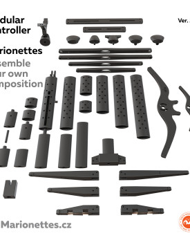 Controlador Horizontal Modular para Marioneta - Marionetas de hilo