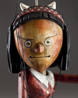 Superstar Dame Diable - une marionnette en bois au look original