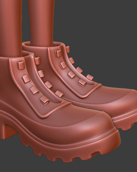 Boty 'kanady', 3D model k tisku pro 100cm loutku