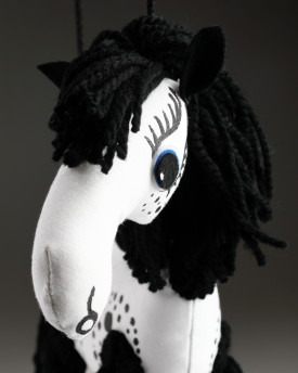 Weißes Pferd - Pepino Stoffpuppe