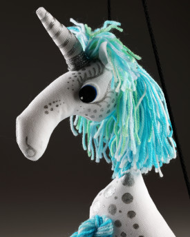 Blaues Einhorn - Pepino Puppe
