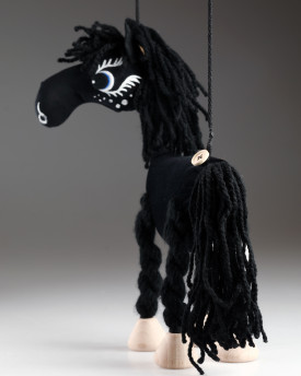 Schwarzes Pferd - Pepino Weichpuppe