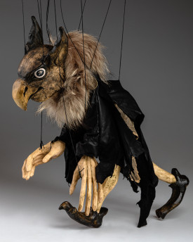 Irokesen - handgeschnitzte Holzmarionette