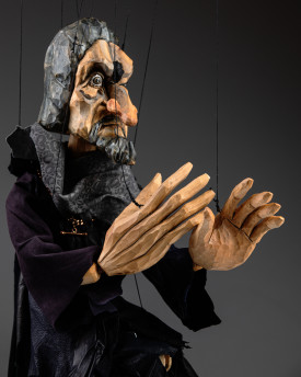 Schori - marioneta de madera tallada a mano