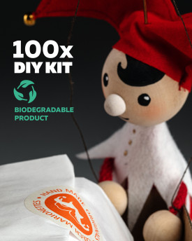 Kit DIY - Marionnette en bois Little Jester 100 pcs