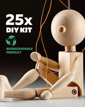 DIY kit - Mini marioneta de madera Anymator 25 ud