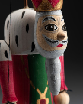 King - Mini marionnette en bois