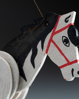 Cheval - Mini marionnette en bois