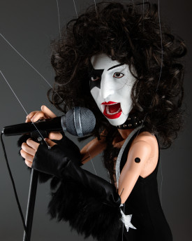 Paul Stanley - Marioneta de Retrato de 24 pulgadas de altura, boca móvil