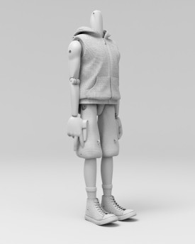 Modèle de corps avec gilet pour l'impression 3D