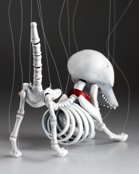Scraps - Maßgefertigte Marionette eines gruseligen Hundes