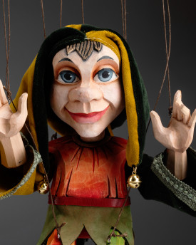 Fröhliche Marionette eines Narren