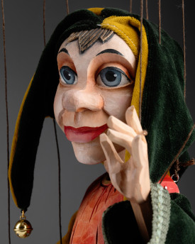 Fröhliche Marionette eines Narren