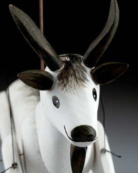 Chèvre - Mini marionnette en bois