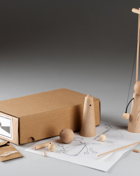 DIY - kit créatif - marionnette en bois simple