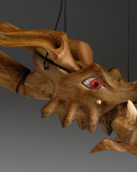 Drago – Marionetta in legno intagliata a mano