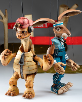 Tortuga Cool – Marioneta original tallada a mano