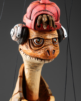 Tortuga Cool – Marioneta original tallada a mano