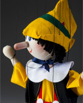 Tissu Pinocchio en bois - marionnettes dansantes