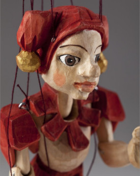 Jester handgeschnitzte Marionette (S-Größe)