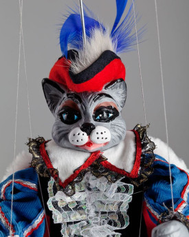 Katze in Stiefeln, handgemacht Marionette