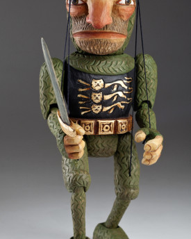 Knight Adrian - wooden hand-carved marionette
