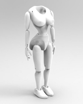 3D Modèle du corps d'une danseuse orientale pour l'impression 3D