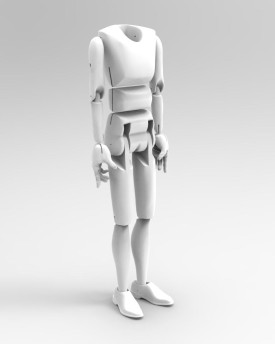 3D Modèle du corps avec le torse du corps mobile pour l'impression 3D