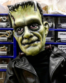 Modello 3D della testa del mostro di Frankenstein per stampa 3D